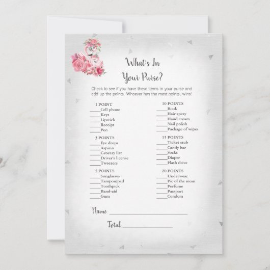 Silvr Flamingo Ballerina Wat zit er in je paardens Kaart (Voorkant)