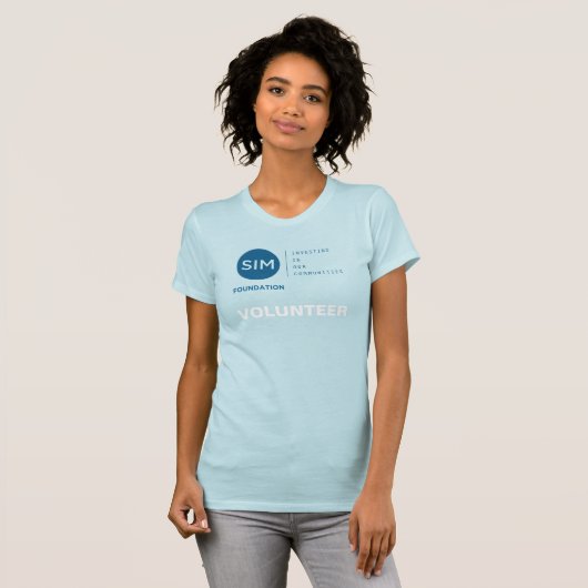 SIM Foundation Logo Volunter T-shirt (Voorkant volledig)