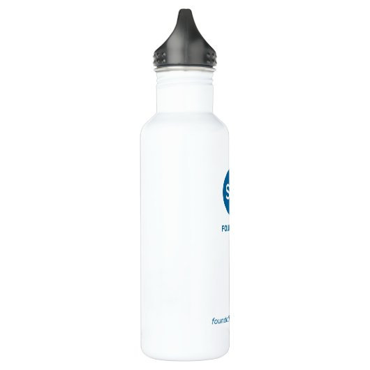 SIM Foundation Water Fles met Blauwgroen Logo (Links)