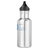 SIM-Logo met Blauwgroen Tagline Waterfles (Rechts)
