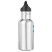 SIM-Logo met Blauwgroen Tagline Waterfles (Links)