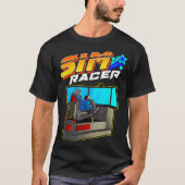 Sim Racer - Auto Racing en Rijden Simulator Motie T-shirt (Voorkant)