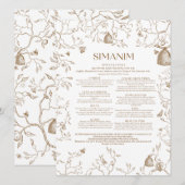 Simanim Kaart (Voorkant / Achterkant)