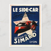 Simard - Le Side Car Briefkaart (Voorkant)
