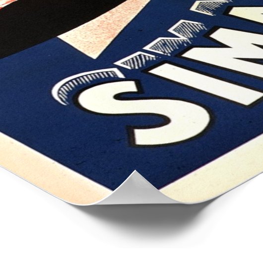 Simard Le Side Car  Frans Adverteren Poster (Hoek)