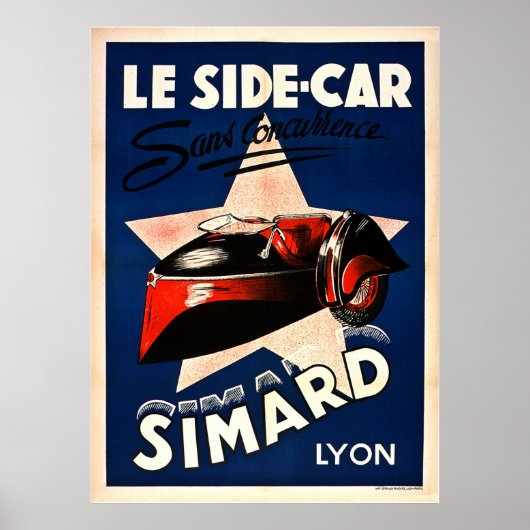 Simard - Le Side Car - Lyon  Poster (Voorkant)