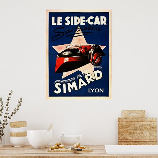 Simard - Le Side Car - Lyon Poster (Keuken)