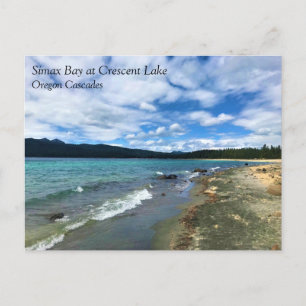 Simax Bay bij het Crescent Lake, Briefkaart Oregon