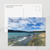 Simax Bay bij het Crescent Lake, Briefkaart Oregon (Voorkant / Achterkant)