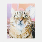 Simba de Gestreepte Koning Fleece Deken (Voorkant)