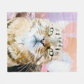 Simba de Gestreepte Koning Fleece Deken (Voorkant (Horizontaal))
