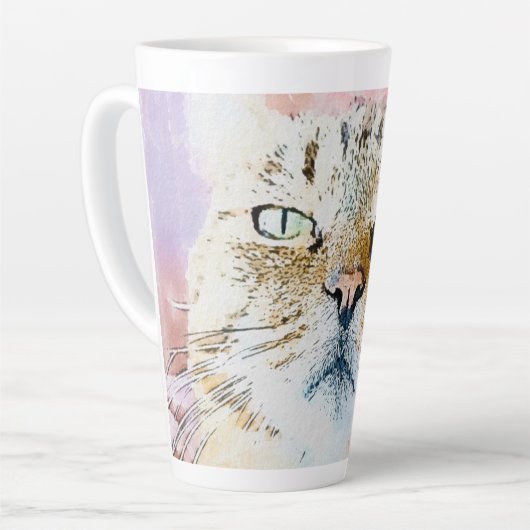 Simba de Gestreepte Koning Latte Mok (Linkerhoek)