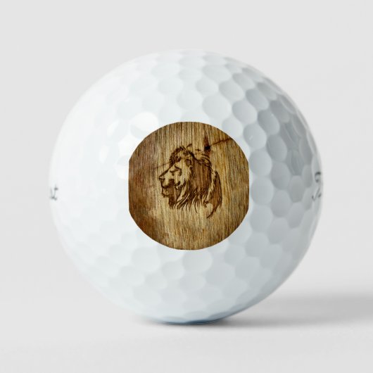 Simba Golf Balls van Daniel Duwa Artlove Golfballen (Voorkant)