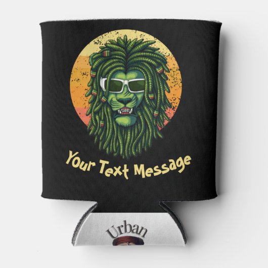 Simba Lion King Jouw tekst Bericht Blikjeskoeler (Voorkant)