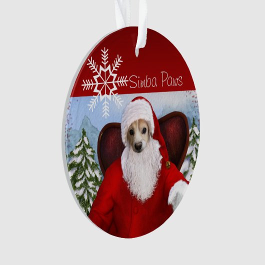 Simba Santa Ornament (voorkant)