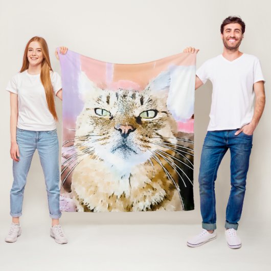 Simba the Striped King Fleece Deken (In situ)