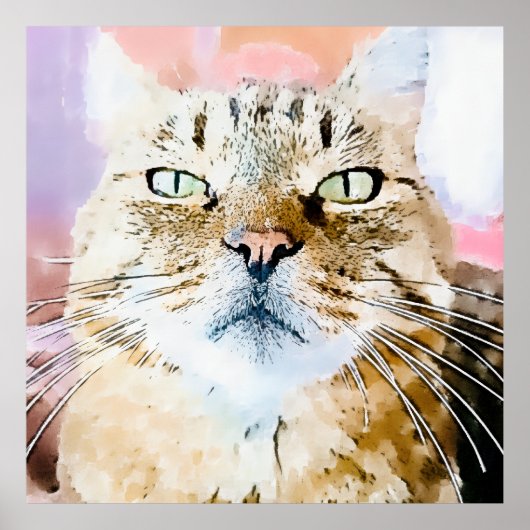 Simba the Tiger Cat Poster (Voorkant)