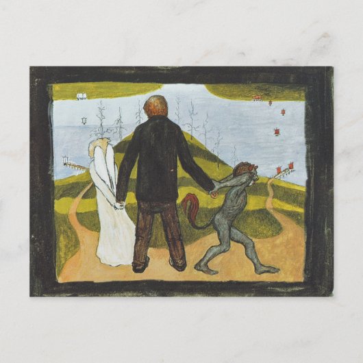 Simberg Vägskälet Tienhaarassa CC0425 Briefkaart (Voorkant)