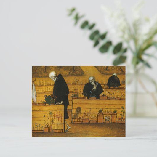 Simberg's tuin van het briefkaart ter dood (Staand voorkant)