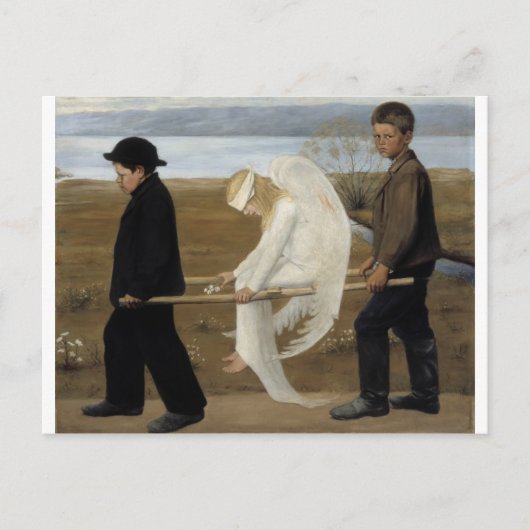 Simberg's Wared Angel briefkaart (Voorkant)