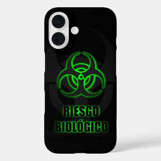 Símbolo Verde Brillante de Riesgo Biológico Case-Mate iPhone Case (Achterkant)