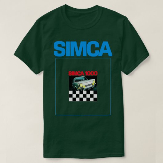 SIMCA 1000 BROCHURE T-SHIRT (Design voorkant)