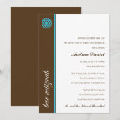 Simcha Bar Mitzvah Uitnodiging (Voorkant / Achterkant)