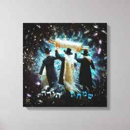 Simchat Torah Dansend met Scroll Canvas Art Print