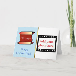 Simchat Torah-fotokaart Joodse vakantie Feestdagen Kaart