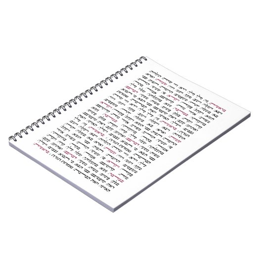 Simchat Torah - Hebreeuwse Parshiot Cyclus joods Notitieboek (Linkerzijde)