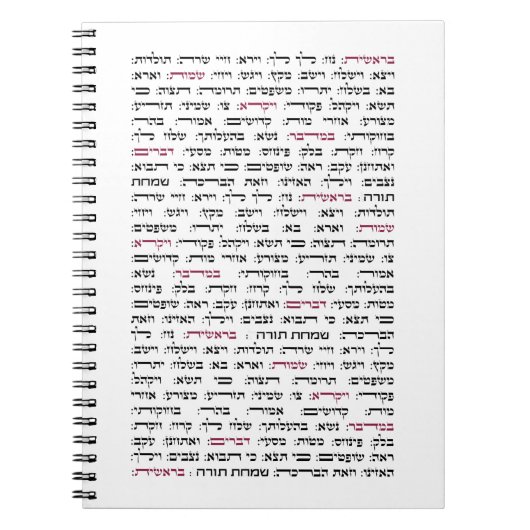 Simchat Torah - Hebreeuwse Parshiot Cyclus joods Notitieboek (Voorkant)