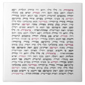 Simchat Torah - Hebreeuwse Parshiot Cyclus joods Tegeltje (Voorkant)