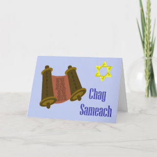 Simchat Torah Jewish Holiday Chag Sameach Feestdagen Kaart