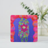 Simchat Torah Shmini Atzeret bubbels sukkah Torah Kaart (Staand voorkant)