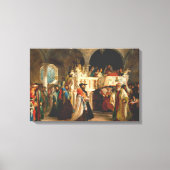 Simchat Torah van Solomon Hart - Circa 1850 Canvas Afdruk (Voorkant)