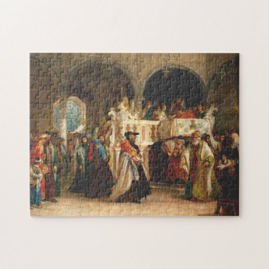 Simchat Torah van Solomon Hart - Circa 1850 Legpuzzel (Horizontaal)