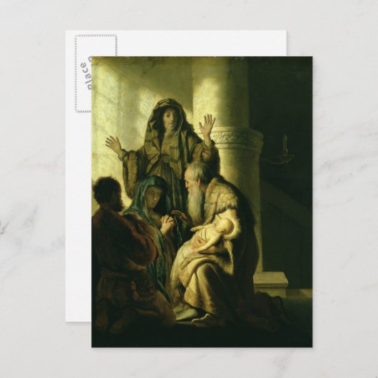 Simeon and Hannah in the Temple, c.1627 Briefkaart (Voorkant / Achterkant)
