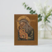 Simeon, de God-Ontvanger Orthodoxe Icoon Briefkaart (Staand voorkant)