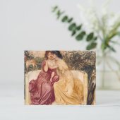 Simeon en Solomon Sappho en Erinna in een tuin Briefkaart (Staand voorkant)