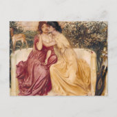 Simeon en Solomon Sappho en Erinna in een tuin Briefkaart (Voorkant)