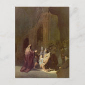 Simeon in de tempel door Rembrandt Briefkaart (Voorkant)