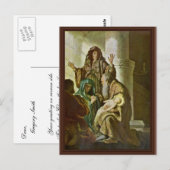 Simeon in de tempel. Door Rembrandt Van Rijn Briefkaart (Voorkant / Achterkant)