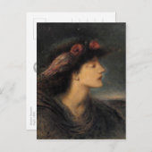 Simeon Solomon Night CC0419 Favoriete Briefkaart (Voorkant / Achterkant)