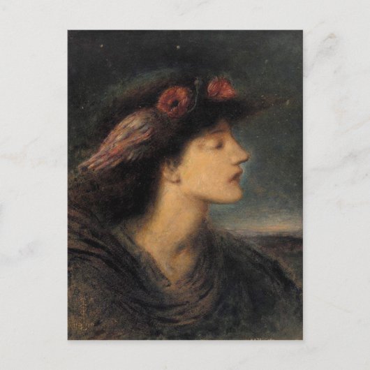 Simeon Solomon Night CC0419 Favoriete Briefkaart (Voorkant)