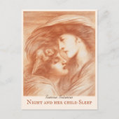 Simeon Solomon Night en haar kind Sleep CC0270 Briefkaart (Voorkant)