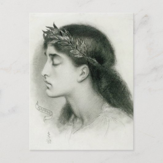 Simeon Solomon Sappho CC0421 Favoriete Briefkaart (Voorkant)