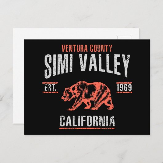 Simi Valley Briefkaart (Voorkant / Achterkant)