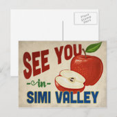 Simi Valley California Apple - Vintage Travel Briefkaart (Voorkant / Achterkant)