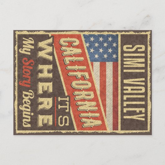Simi Valley California Briefkaart (Voorkant)