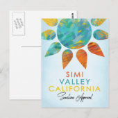 Simi Valley California Sunshine Travel Briefkaart (Voorkant / Achterkant)